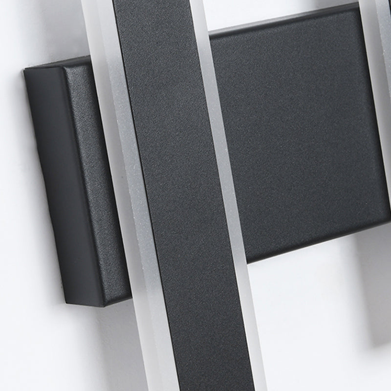 Forme de rectangle Lumières murales en métal moderne luminaires muraux de style moderne