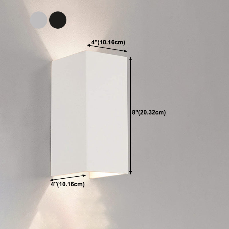 Luces de pared de forma de geometría de estilo contemporáneo de metal luces de montaje de pared de 2 luces
