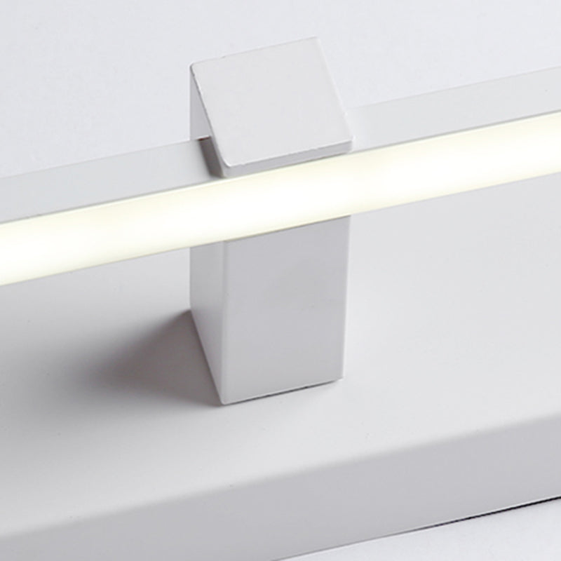 Linear Shade Metal Wall Sconce Lighting Modern 1- Light Mirror Wall Mount Light Fixture