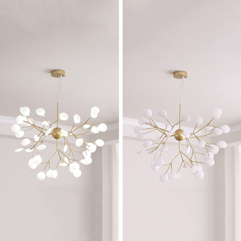 Chandelier de la branche lustre moderne Lumière de lustre en or pour le salon