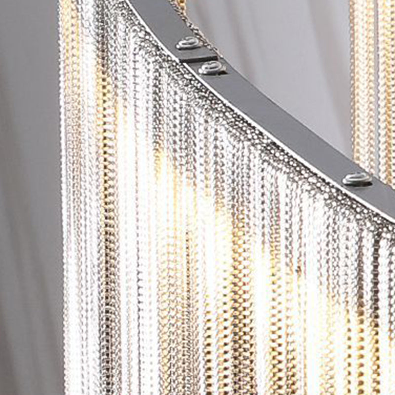 Metal Cylindrical Shape Chandelier Style moderne Multi 1 Lumière Lumière Lumière pour la chambre