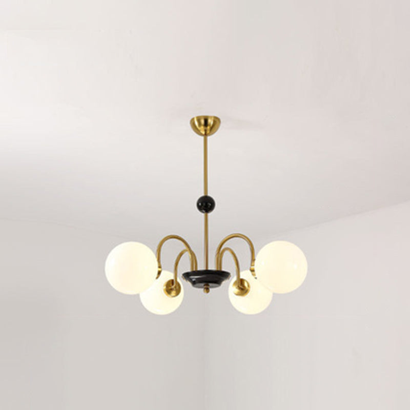 Lámpara de colgante de luz de vidrio de estilo esférico de forma moderna para comedor para comedor