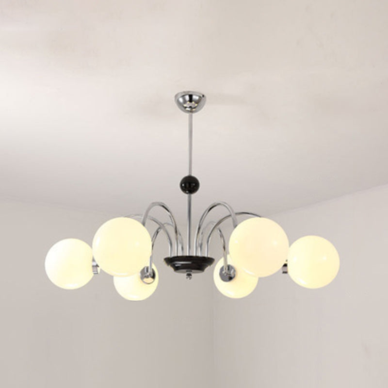 Lámpara de colgante de luz de vidrio de estilo esférico de forma moderna para comedor para comedor