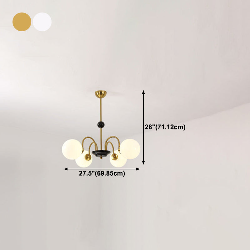 Lámpara de colgante de luz de vidrio de estilo esférico de forma moderna para comedor para comedor