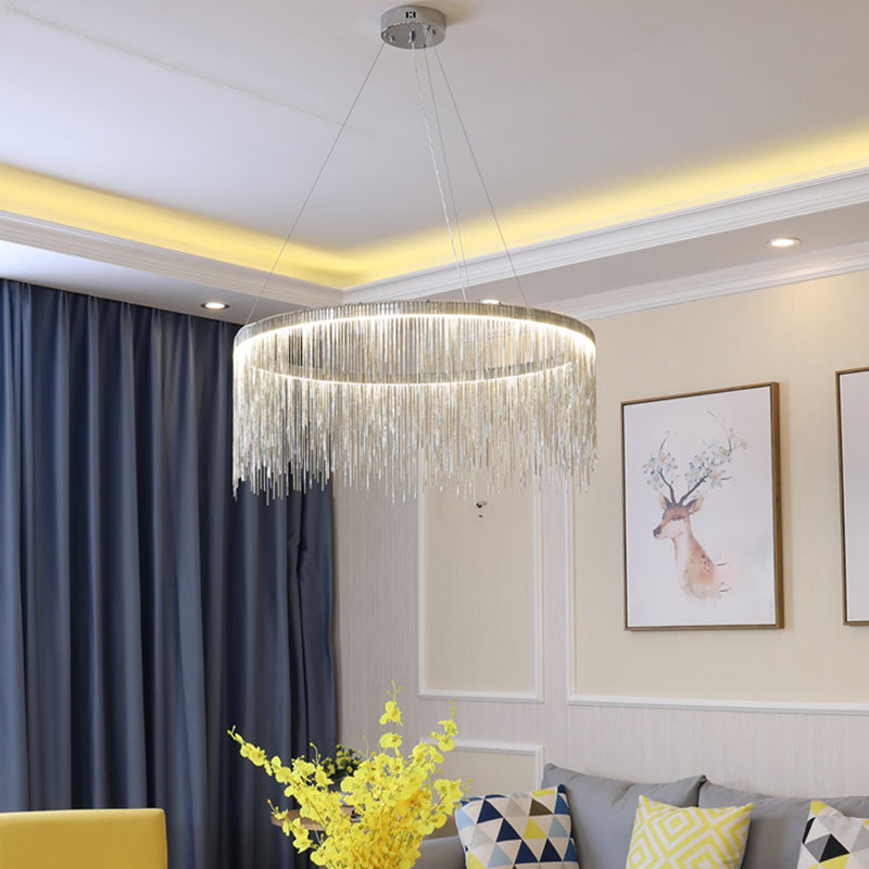 Lámpara de colgante de luz de lámpara cilíndrica de estilo moderno 1 lámpara colgante de luz para dormitorio