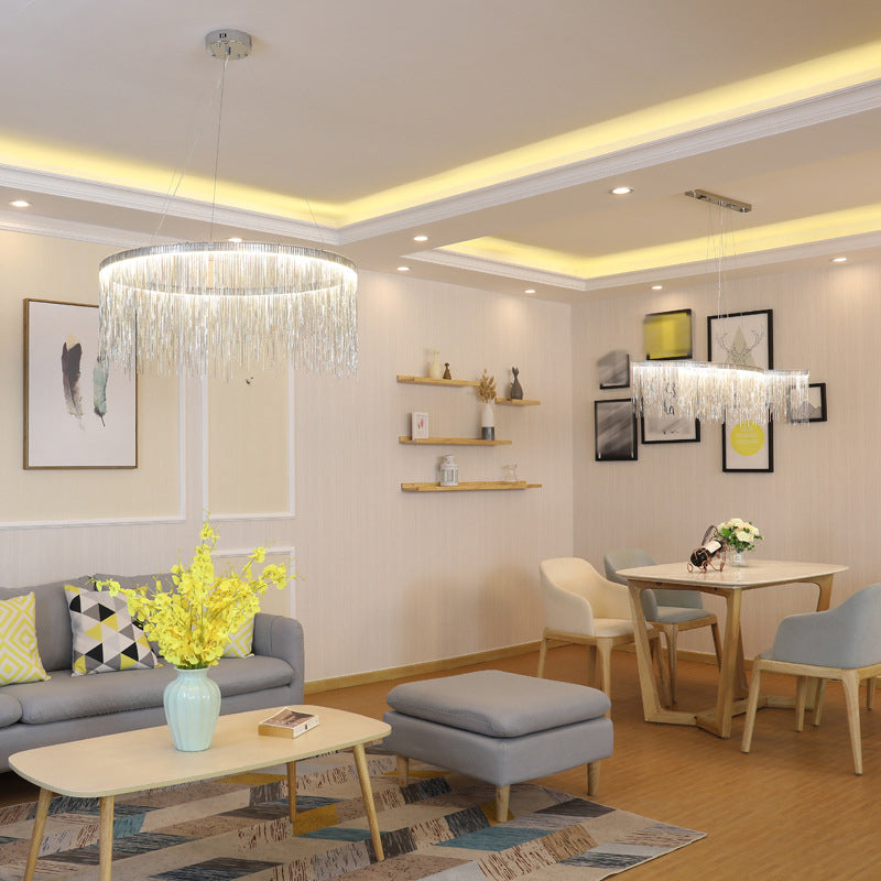 Lámpara de colgante de luz de lámpara cilíndrica de estilo moderno 1 lámpara colgante de luz para dormitorio