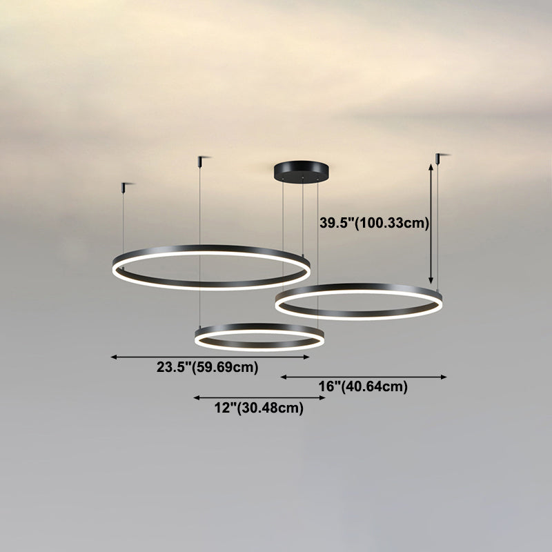 Lámpara de colgación de múltiples luz de estilo moderno de lámpara moderna de forma moderna para dormitorio