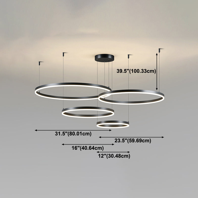Lámpara de colgación de múltiples luz de estilo moderno de lámpara moderna de forma moderna para dormitorio