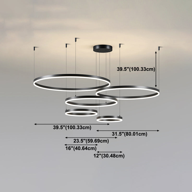 Lámpara de colgación de múltiples luz de estilo moderno de lámpara moderna de forma moderna para dormitorio