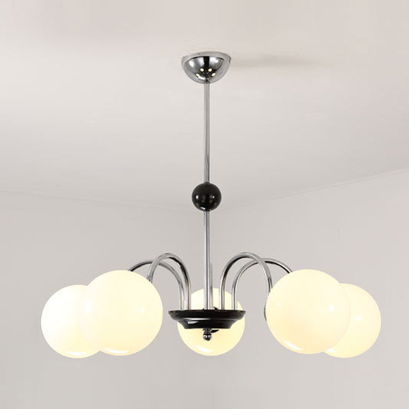 Lustre en lustre sphérique simplicité de style lustre en verre