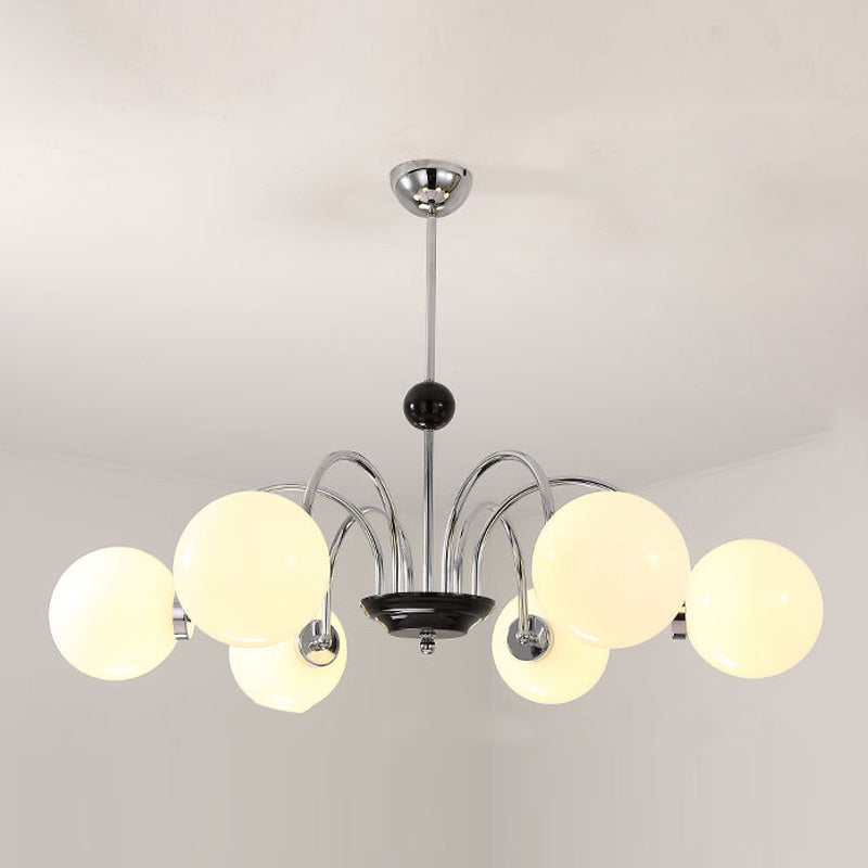 Lustre en lustre sphérique simplicité de style lustre en verre