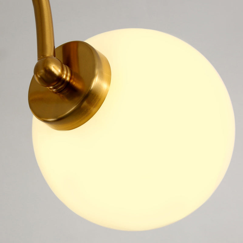 Lustre en lustre sphérique simplicité de style lustre en verre