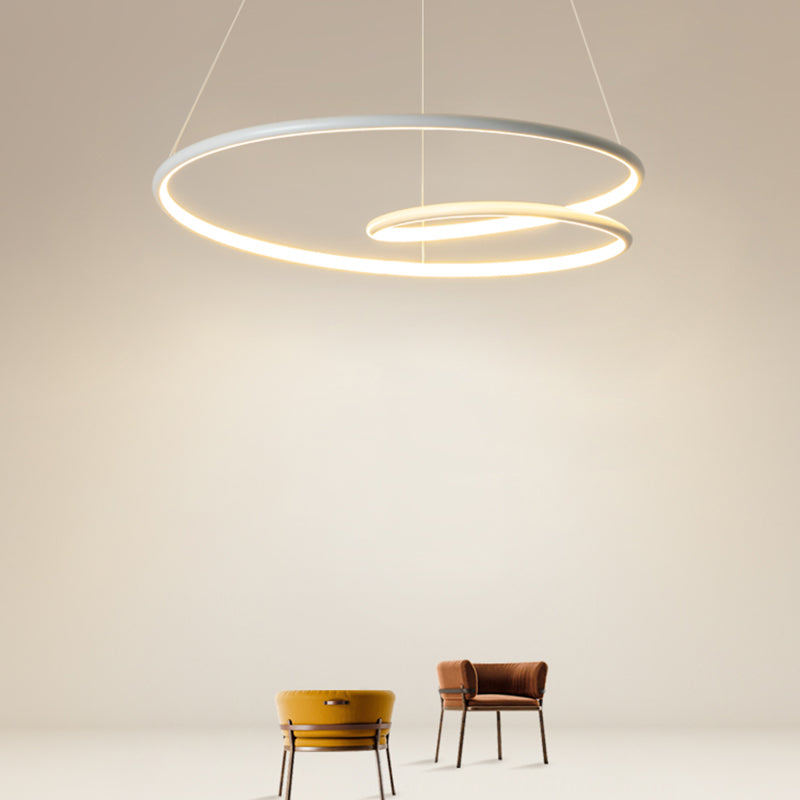 Kit d'éclairage pendentif salon en spirale