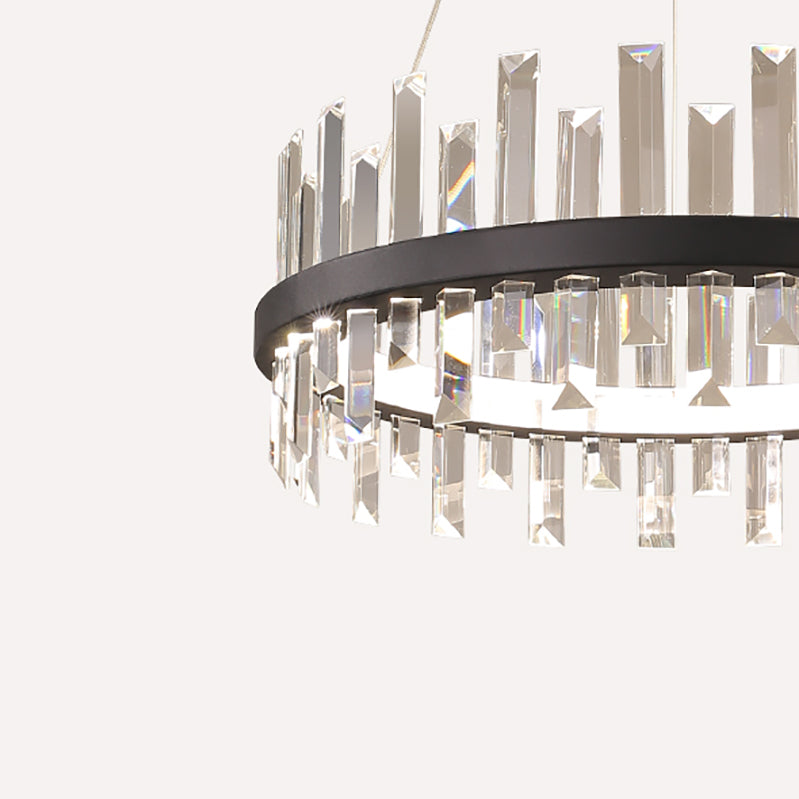 Lumière de lustre en cristal moderne LED PENDANT 1-LIGHT pour le salon