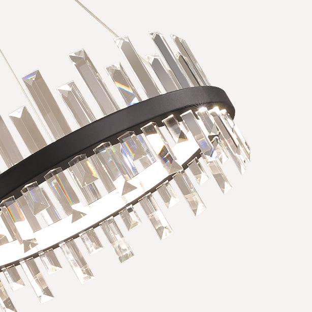 Lumière de lustre en cristal moderne LED PENDANT 1-LIGHT pour le salon