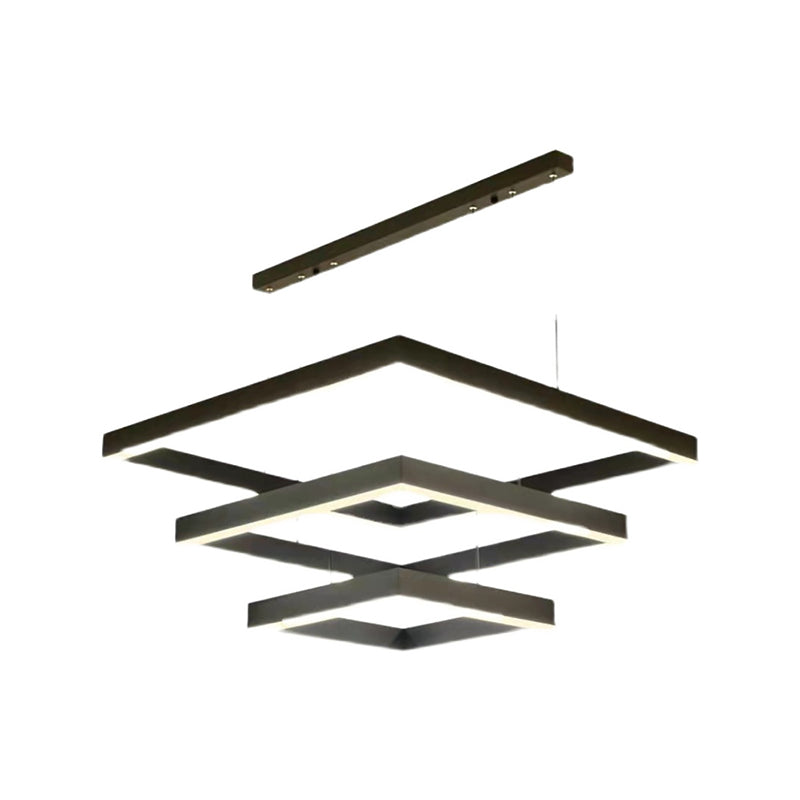 Lámparas de lámparas cuadradas de varios niveles Restaurante moderno