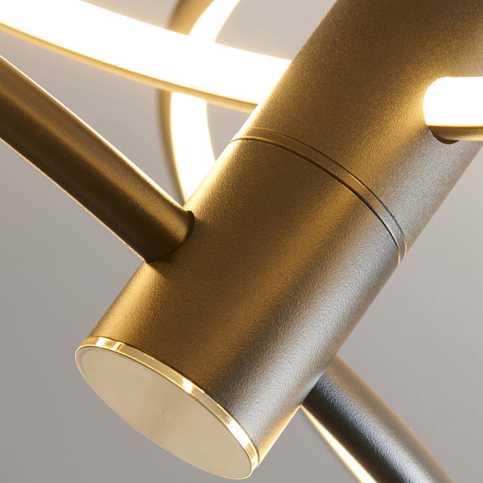 Eenvoudige cirkelvormige led kroonluchter verlichtingsarmaturen woonkamer hangende kroonluchter