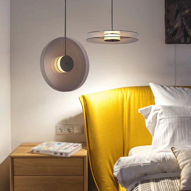 Minimalism Glass Down Mini -Anhängerkreis Hängend Deckenlicht mit 1 Licht