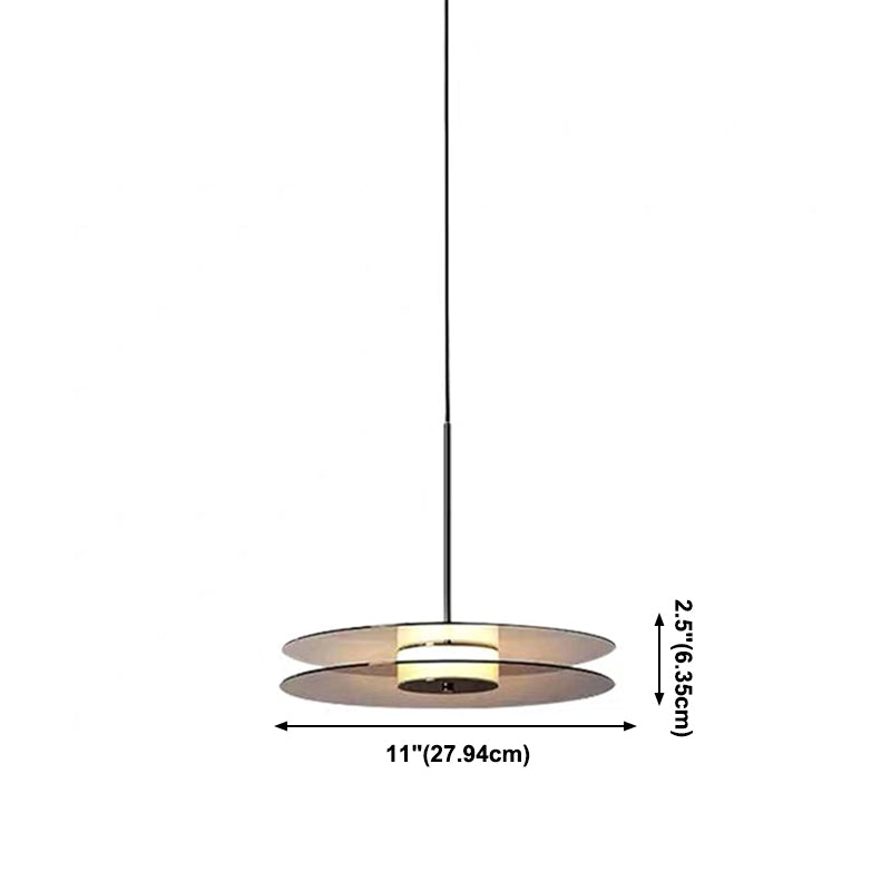 Minimalism Glass Down Mini -Anhängerkreis Hängend Deckenlicht mit 1 Licht