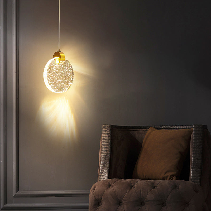 Geometrieformglas hängende Deckenleuchten moderne Style -Anhängerleuchten in Gold