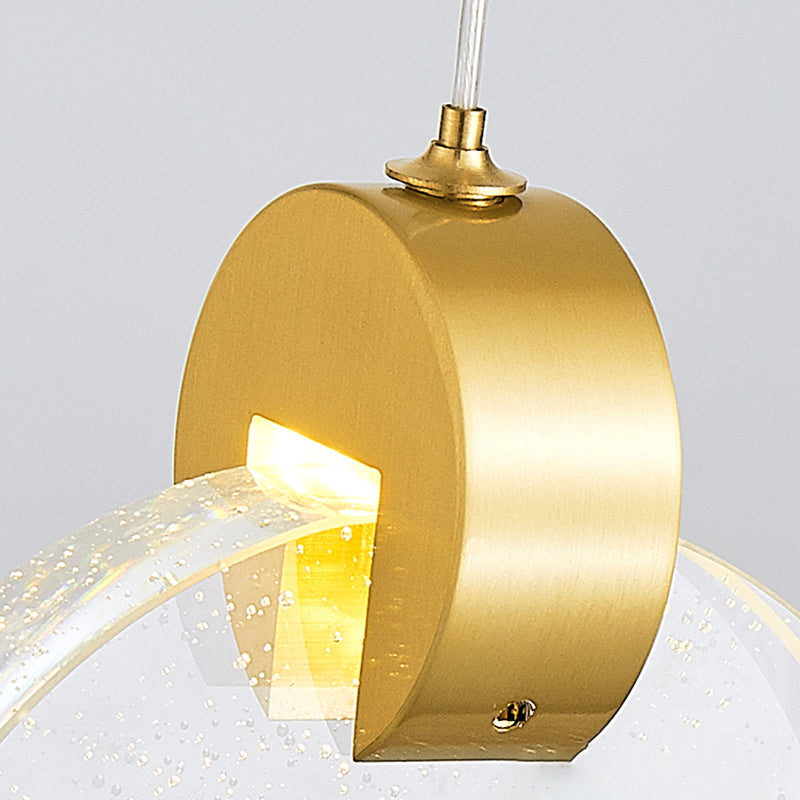 Geometrieformglas hängende Deckenleuchten moderne Style -Anhängerleuchten in Gold