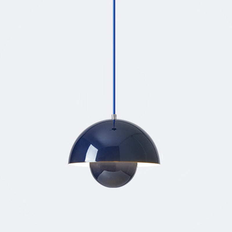 Luci appese a cupola in stile moderno in metallo 1 kit di luce a sospensione leggera