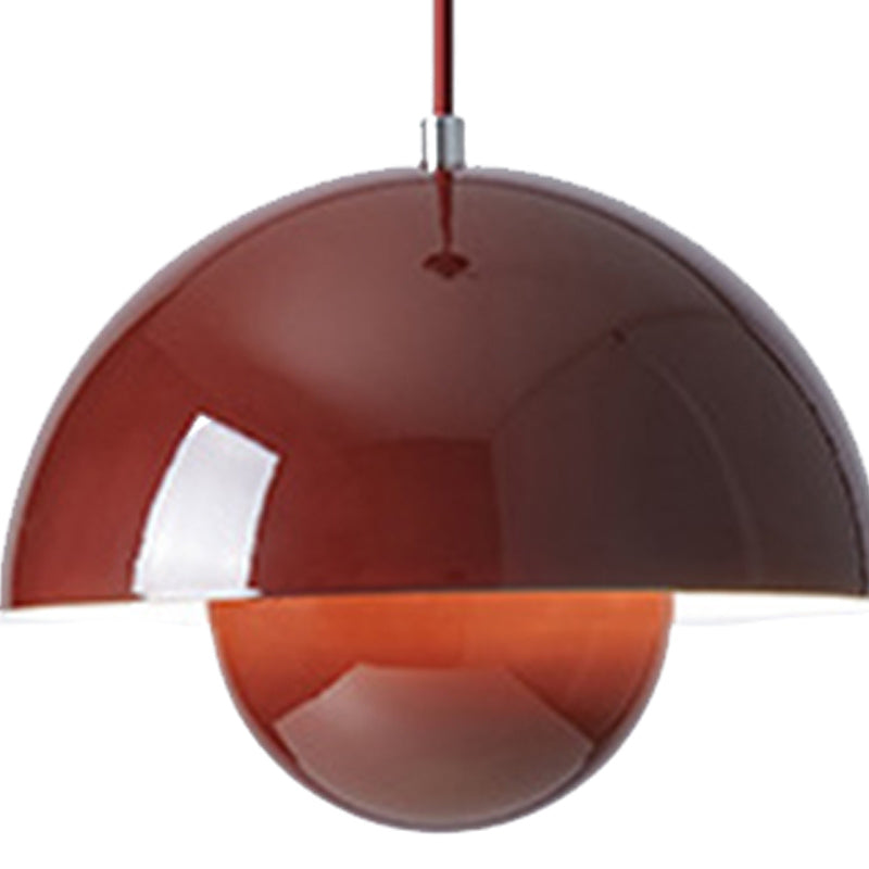 Luci appese a cupola in stile moderno in metallo 1 kit di luce a sospensione leggera