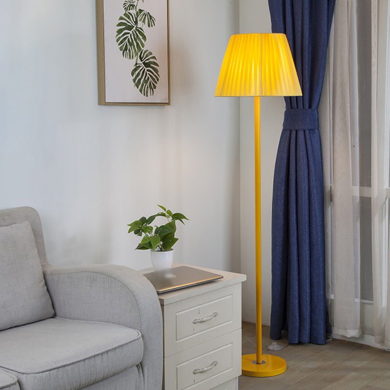 Geometric Shape Metal Floor Light Modern Style Single Light Floor Light Fixtures