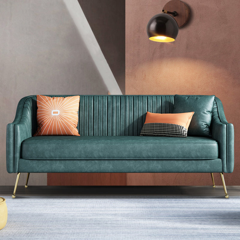Faux Leder modernes Sofa 31 "W Habed Armsofa für Wohnzimmer
