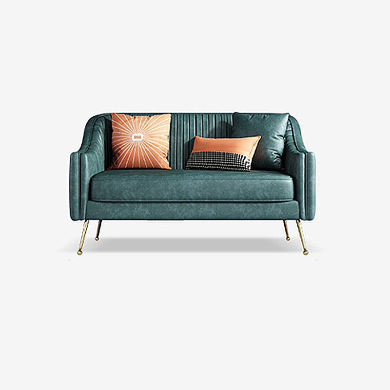 Faux Leder modernes Sofa 31 "W Habed Armsofa für Wohnzimmer