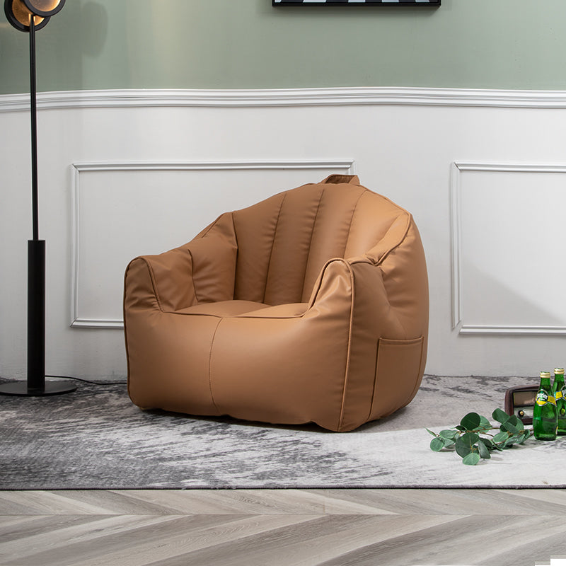 Sofá de almohada de almohada de cuero de piel sintética contemporánea Sofá de almohada cosida para apartamento para apartamento