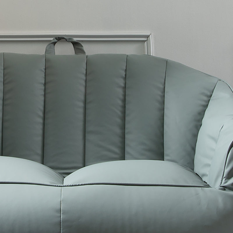 Sofá de almohada de almohada de cuero de piel sintética contemporánea Sofá de almohada cosida para apartamento para apartamento