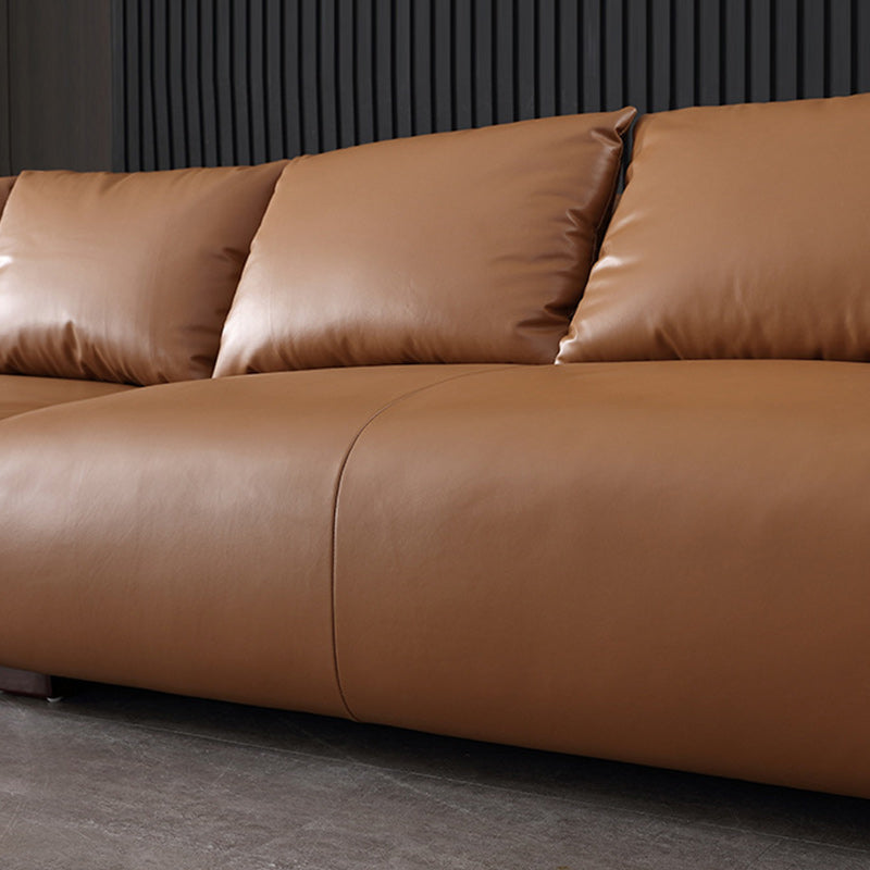 Contemporary Standard Sofa Pillow Top Arm Bench Seating with Pillows