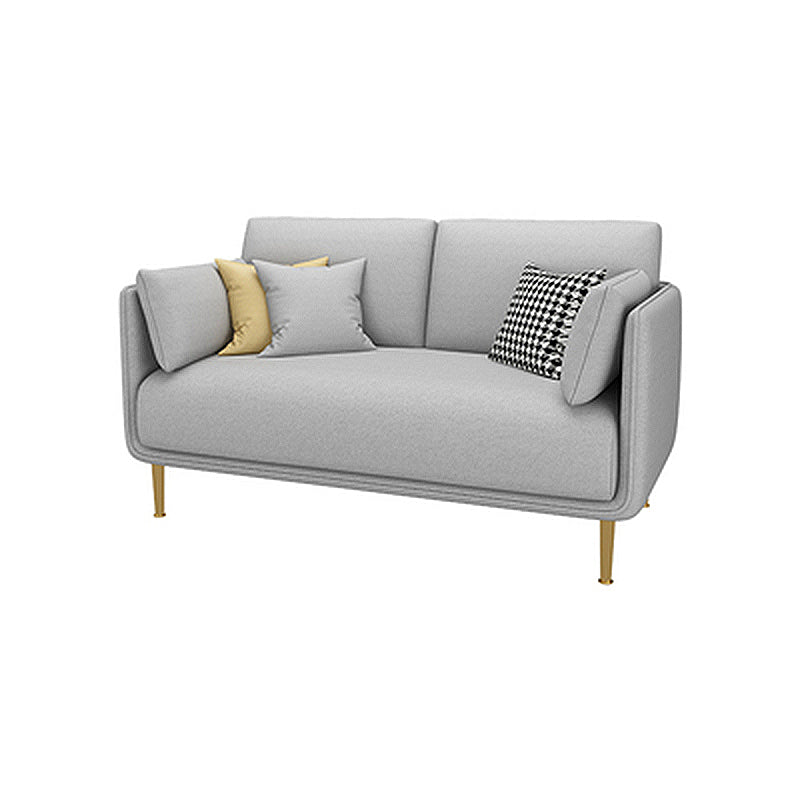 Contemporary Fabric Cushions Sofa 33.46"High Pillow Top Arm Sofa for Restaurant