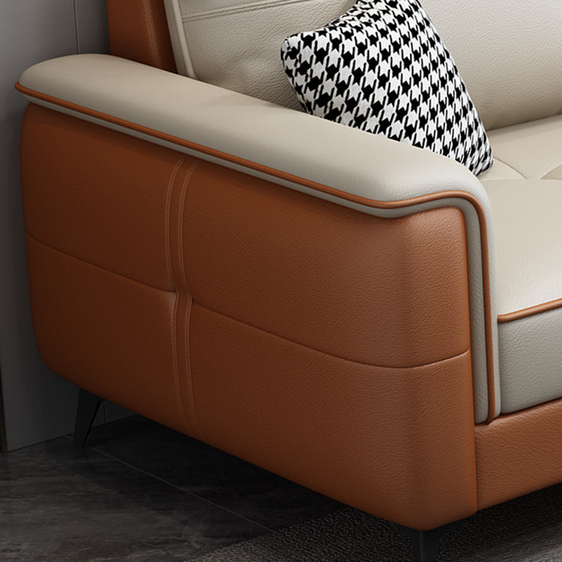 Quadratarm Kissen Rücken entfernbarer Kissen 4-Sitz-L-Form-Sofa