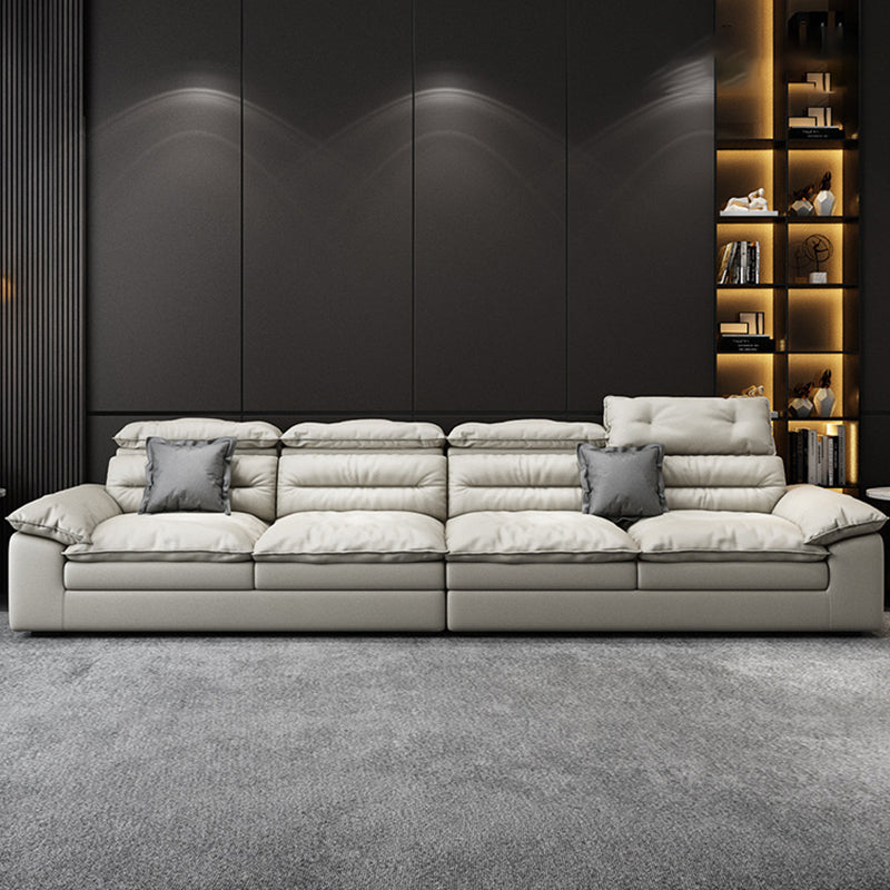 Square Arm Cushion Back Contemporary Removable Cushions Sofa & Chaise