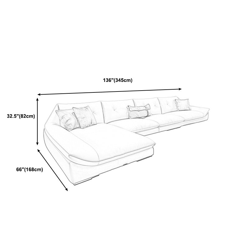 Tufted Faux Leather Pillow Top Arm Sofa with Stain Resistant and Waterproof