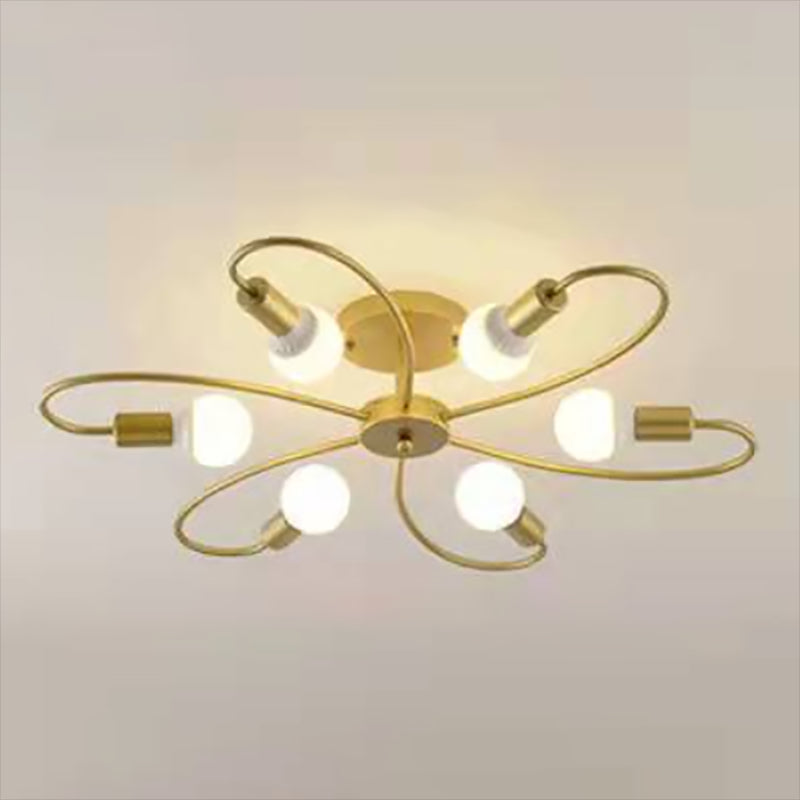 Metallic Swirl plafondlamp industriële stijl woonkamer semi spoeling mount licht