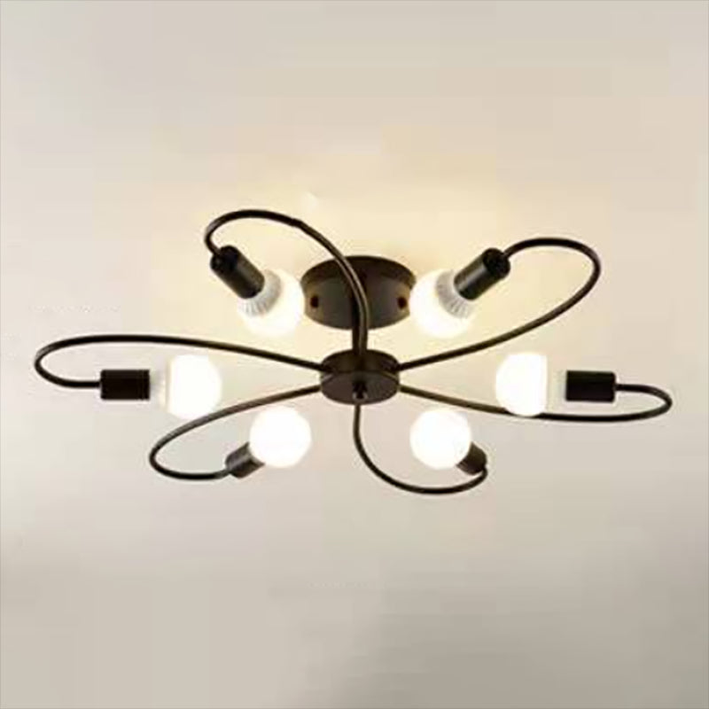 Metallic Swirl plafondlamp industriële stijl woonkamer semi spoeling mount licht