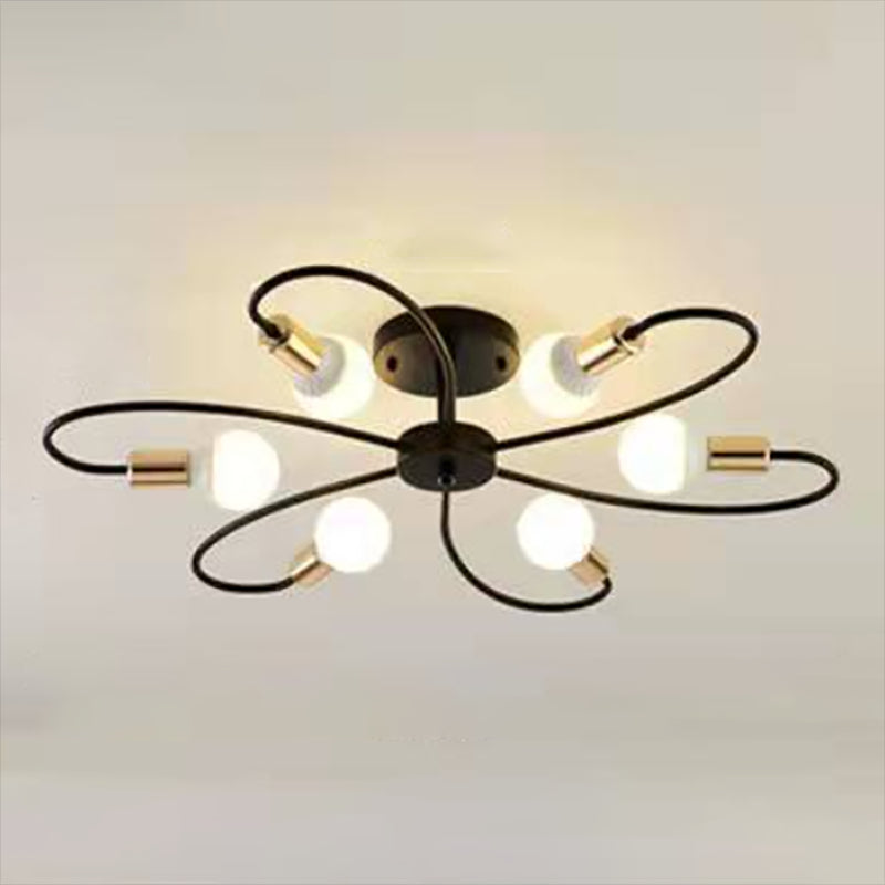 Metallic Swirl plafondlamp industriële stijl woonkamer semi spoeling mount licht