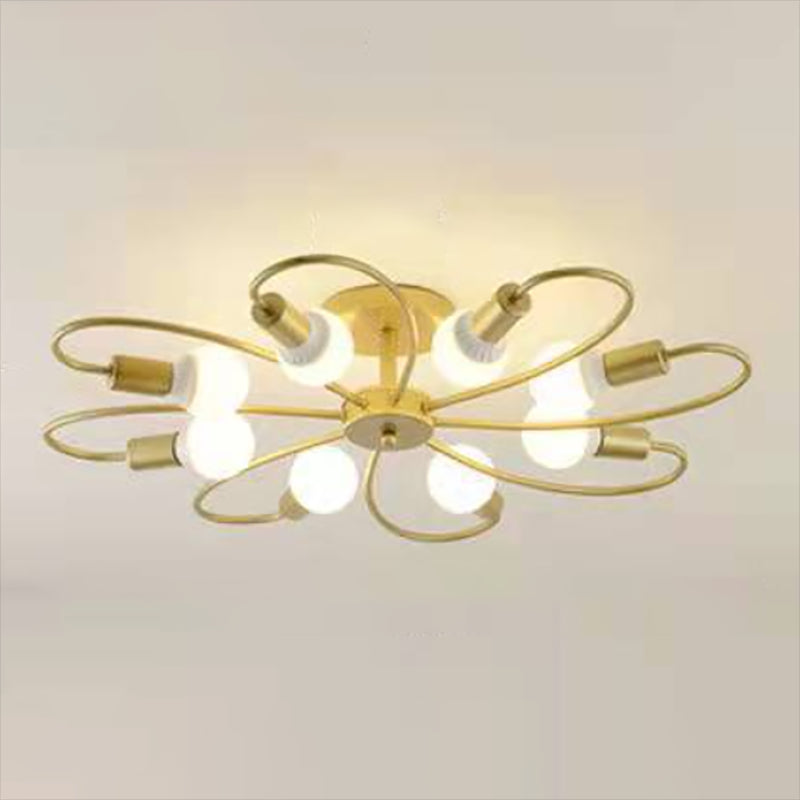 Metallic Swirl plafondlamp industriële stijl woonkamer semi spoeling mount licht