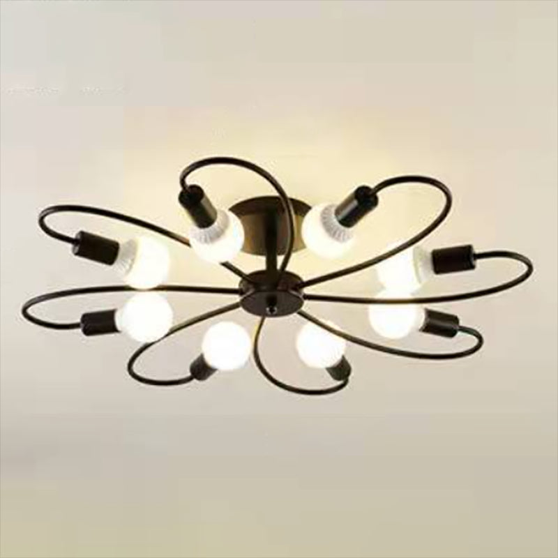Metallic Swirl plafondlamp industriële stijl woonkamer semi spoeling mount licht