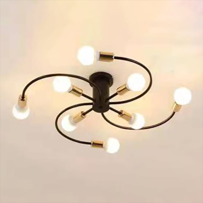 Metallic Swirl plafondlamp industriële stijl woonkamer semi spoeling mount licht