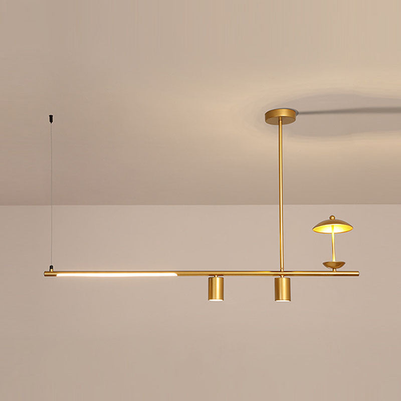 Postmoderne LED -Inselbeleuchtungsschirme -Form -Aluminiumhänge -Leuchte