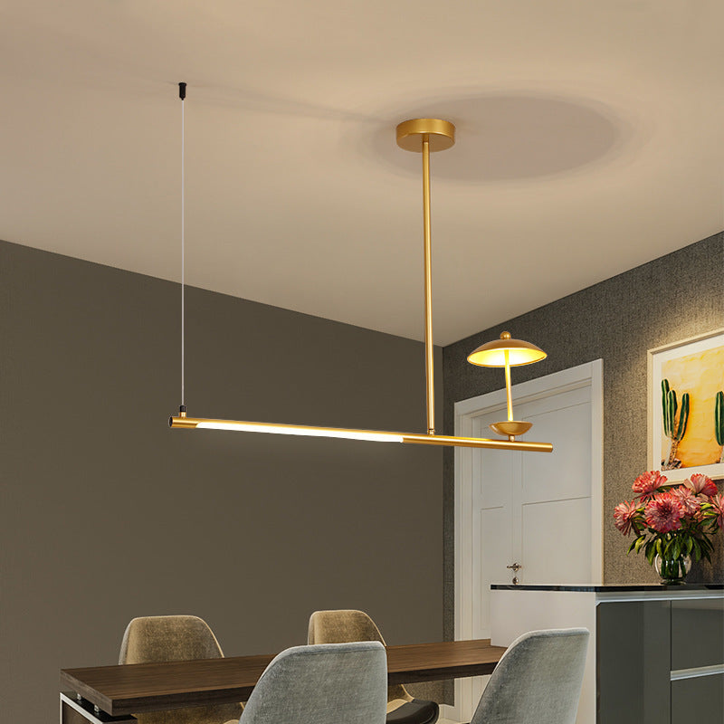 Postmoderne LED -Inselbeleuchtungsschirme -Form -Aluminiumhänge -Leuchte