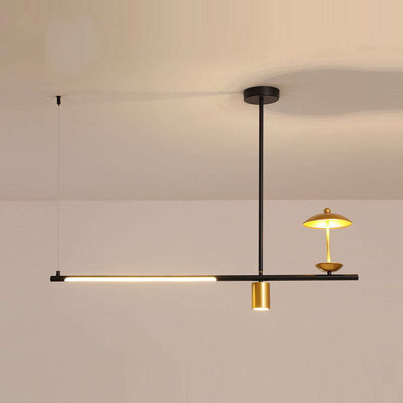 Postmoderne LED -Inselbeleuchtungsschirme -Form -Aluminiumhänge -Leuchte