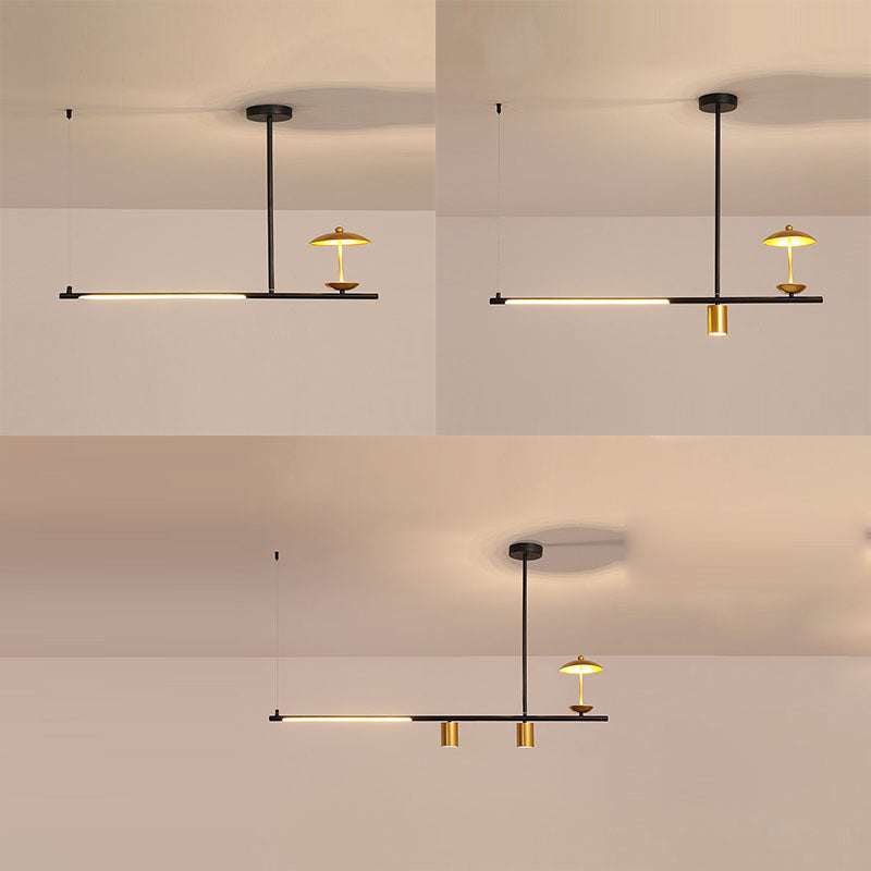 Postmoderne LED -Inselbeleuchtungsschirme -Form -Aluminiumhänge -Leuchte