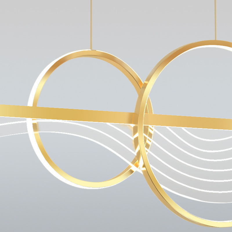 Postmoderne LED -Island -Lampen -Acryl -Schmetterlingsaufhängung Licht für Esszimmer