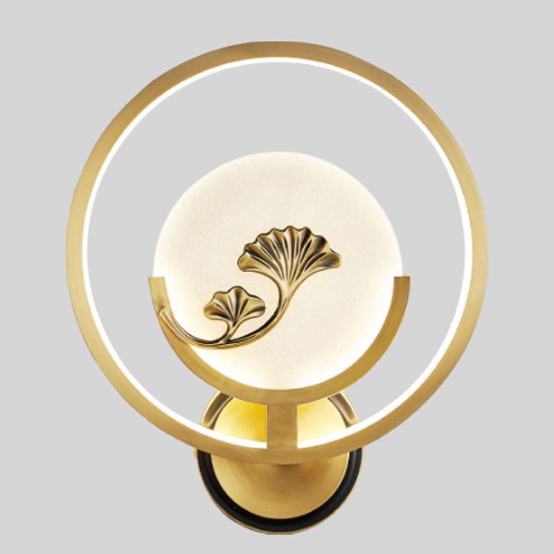 Jade Wall Sconce Modern Style Simple Stone Wall Mount Lamp for Living Room