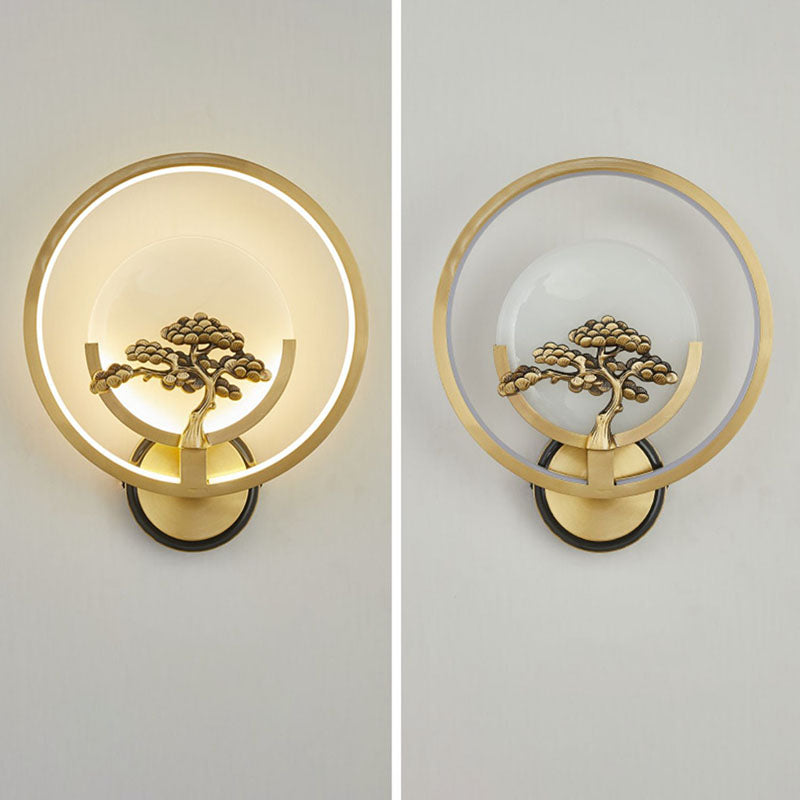 Jade Wall Sconce Modern Style Simple Stone Wall Mount Lamp for Living Room